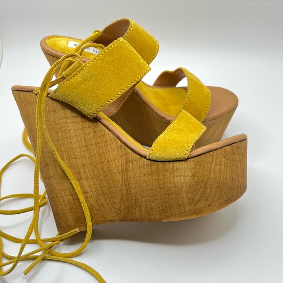 Steve Madden Beachbar Ultra High Wedge Platform Sandals Size 9 - Picture 1 of 10